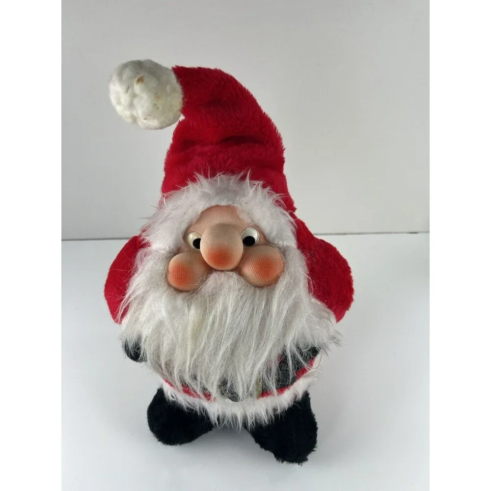 Vintage Plush Rennoc Santakins Santa Claus Doll Plush 15